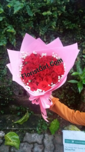 Handbouquet Mawar Merah di PIK 085959000635