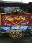 Jual Bunga Papan Happy Wedding di Tangerang 085959000635