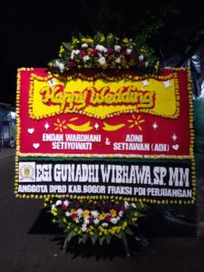 Bunga Papan Wedding di Senayan 085959000635