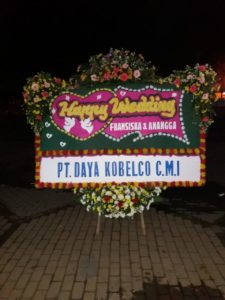 Rangkaian Bunga Papan Wedding di Bandung