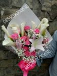 Rangkaian Handbouquet Bunga Mawar Mix Lily di Jakarta Utara